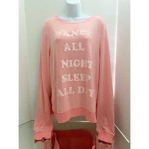 Wildfox Dance Pink Crewneck